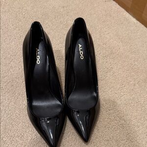 ALDO Shiny Black Heels